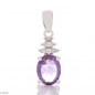 Сребърна висулка - Естествен Аметист 1,25 ct. СВ080
