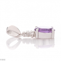 Сребърна висулка - Естествен Аметист 1,25 ct. СВ080
