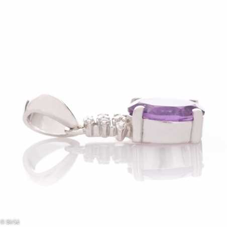Сребърна висулка - Естествен Аметист 1,25 ct. СВ080
