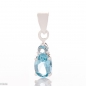 Сребърна висулка - Естествен Син Топаз 1,90 ct. СВ093