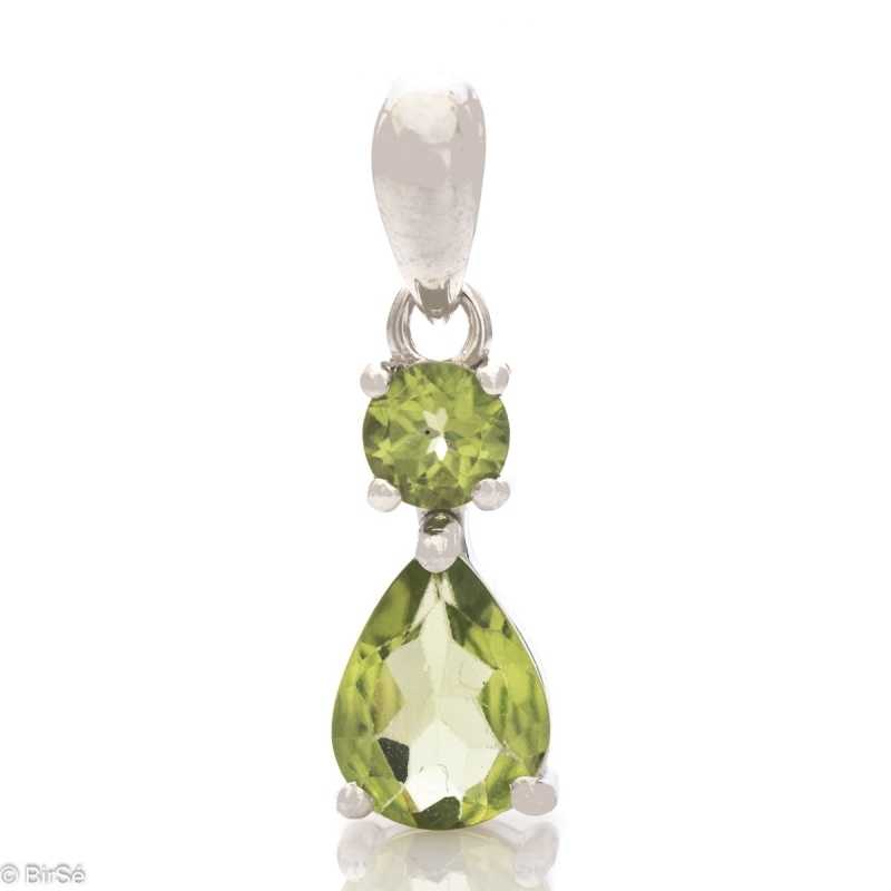 Сребърна висулка - Естествен Перидот 1,06 ct. СВ104
