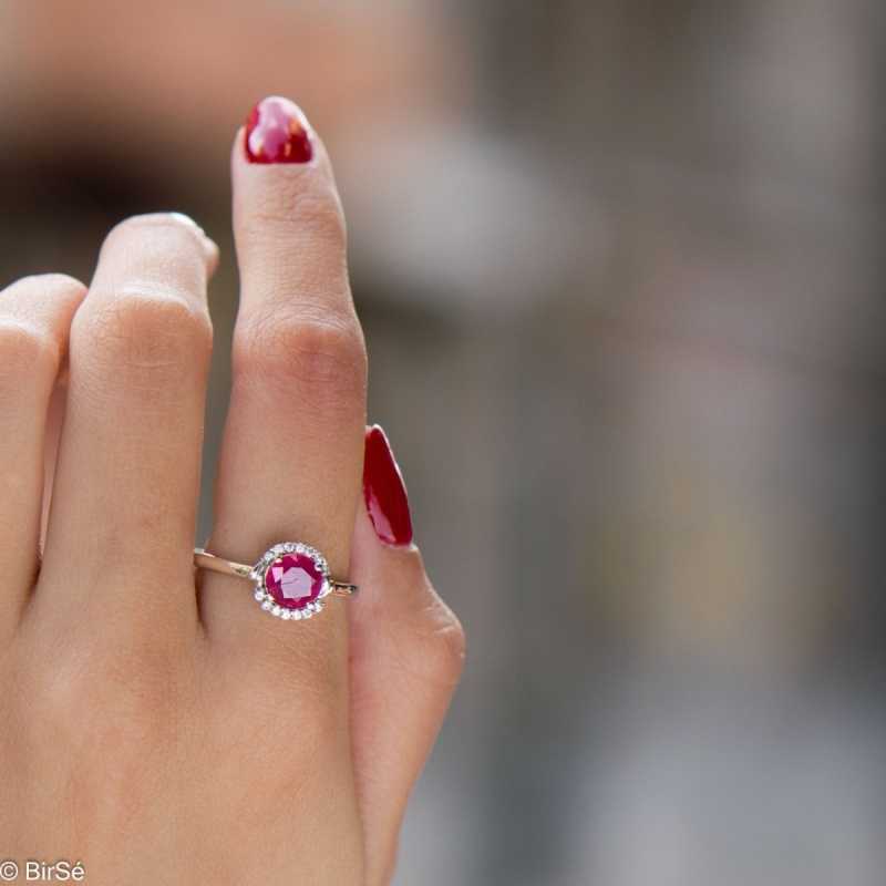 Сребърен пръстен - Естествен Рубин 2,25 ct. СДП171 Сребърен пръстен - Естествен Рубин 2,25 ct. СДП171