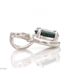Сребърна висулка - Естествен Черен Опал 0,47 ct. СВ25