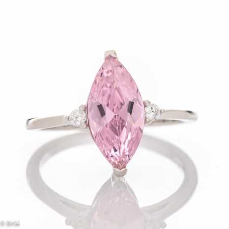 Сребърен пръстен - Розова магия СДП114