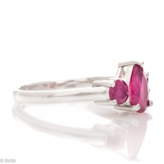 Сребърен пръстен - Естествен Рубин 1 68 ct.
