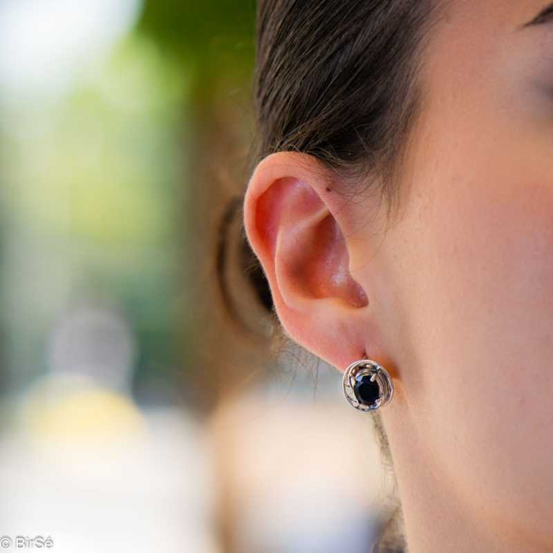 Сребърни обеци - Естествен Сапфир 3,10 ct. СО238 Сребърни обеци - Естествен Сапфир 3,10 ct. СО238