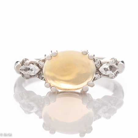 Сребърен пръстен - Естествен Опал 1,28 ct. СДП212