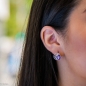 Сребърни обеци - Естествен Аметист 2,50 ct. СО251 Сребърни обеци - Естествен Аметист 2,50 ct. СО251
