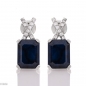 Сребърни обеци - Естествен Сапфир 1,30 ct. СО259 Сребърни обеци - Естествен Сапфир 1,30 ct. СО259