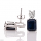 Сребърни обеци - Естествен Сапфир 1,30 ct. СО259 Сребърни обеци - Естествен Сапфир 1,30 ct. СО259