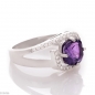 Сребърен пръстен - Естествен Аметист 0,70 ct. СДП237 Сребърен пръстен - Естествен Аметист 0,70 ct. СДП237