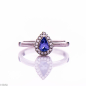 Сребърен пръстен - Естествен танзанит 0,45 ct. СДП301 Сребърен пръстен - Естествен танзанит 0,45 ct. СДП301