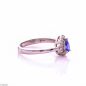 Сребърен пръстен - Естествен танзанит 0,45 ct. СДП301 Сребърен пръстен - Естествен танзанит 0,45 ct. СДП301