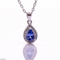 Сребърно колие - Естествен танзанит 0,45 ct. СДК151 Сребърно колие - Естествен танзанит 0,45 ct. СДК151