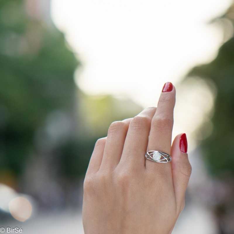 Сребърен Пръстен - Естествен Опал 0,57 ct. СДП325 Сребърен Пръстен - Естествен Опал 0,57 ct. СДП325