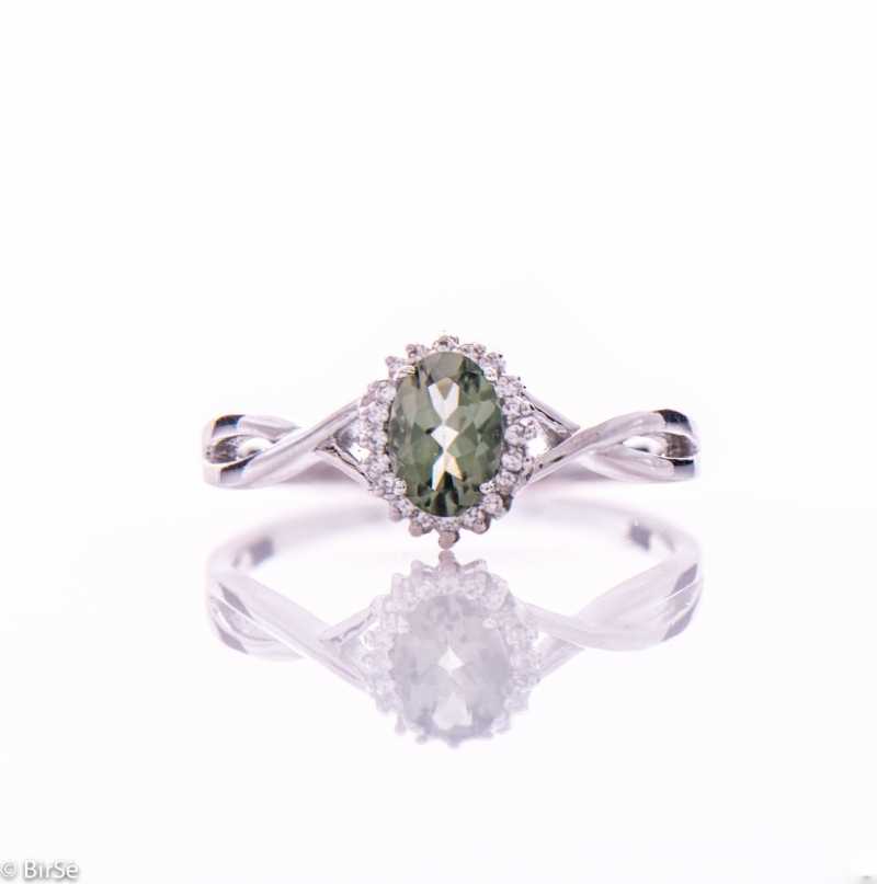 Сребърен пръстен - Естествен Турмалин 0,58 ct. СДП329 Сребърен пръстен - Естествен Турмалин 0,58 ct. СДП329