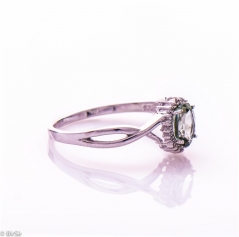 Сребърен пръстен - Естествен Турмалин 0 58 ct.