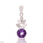 Сребърна Висулка Ананас - Естествен Аметист 0,70 ct. СВ247