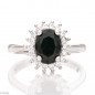 Сребърен Пръстен - Естествен Черен опал 0,78 ct. СДП343 Сребърен Пръстен - Естествен Черен опал 0,78 ct. СДП343