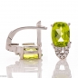 Сребърни обеци - Естествен Перидот 2,70 ct. СО372 Сребърни обеци - Естествен Перидот 2,70 ct. СО372