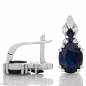 Сребърни обеци - Естествен Сапфир 4,66 ct. СО377 Сребърни обеци - Естествен Сапфир 4,66 ct. СО377