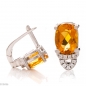 Сребърни Обеци - Естествен Цитрин 2,50 ct. СО405 Сребърни Обеци - Естествен Цитрин 2,50 ct. СО405