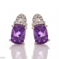Сребърни Обеци - Естествен Аметист 2,50 ct. СО407 Сребърни Обеци - Естествен Аметист 2,50 ct. СО407