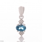 Сребърна Висулка - Естествен Лондон Топаз 0,57 ct. СВ271