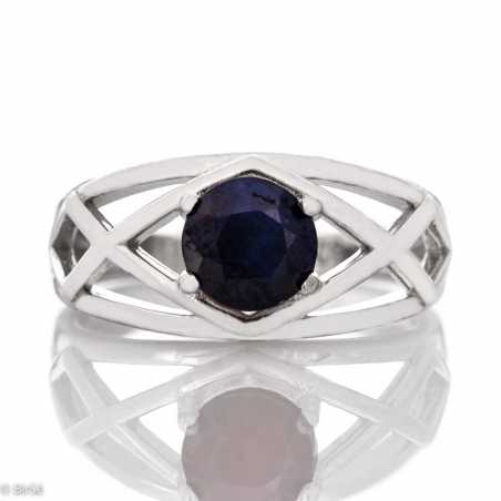 Сребърен Пръстен - Естествен Сапфир 1,05 ct. СДП410