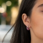 Сребърни обеци - Естествен рубин 2,12 ct. СО499 Сребърни обеци - Естествен рубин 2,12 ct. СО499