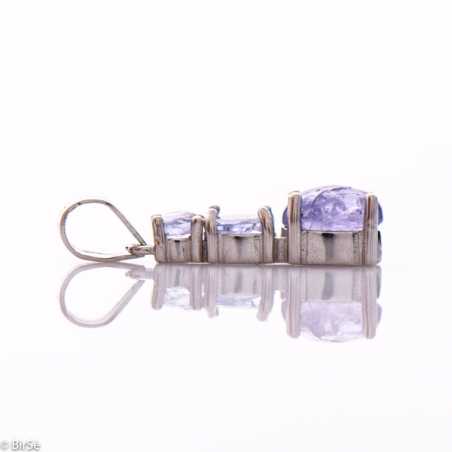 Сребърна висулка - Естествен танзанит 0,80 ct. СВ325