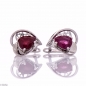Сребърни обеци - Естествен рубин 2,0 ct. СО584 Сребърни обеци - Естествен рубин 2,0 ct. СО584