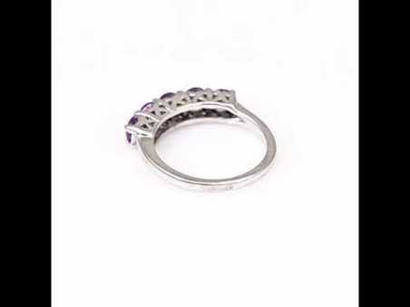 Сребърен пръстен - Естествен Аметист 0,99 ct. СДП506