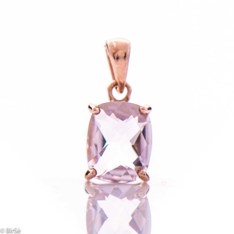 Сребърна Висулка - Естествен Аметист 2,40 ct. СВ372