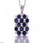 Сребърно колие - Естествен сапфир 4.20 ct. СДК194 Сребърно колие - Естествен сапфир 4.20 ct. СДК194