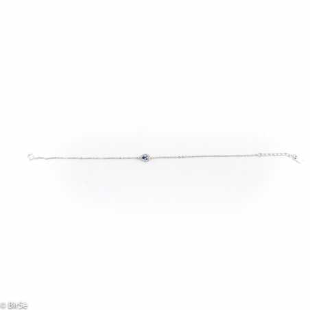 Сребърна гривна - Естествен танзанит 0,35 ct. СДГ131