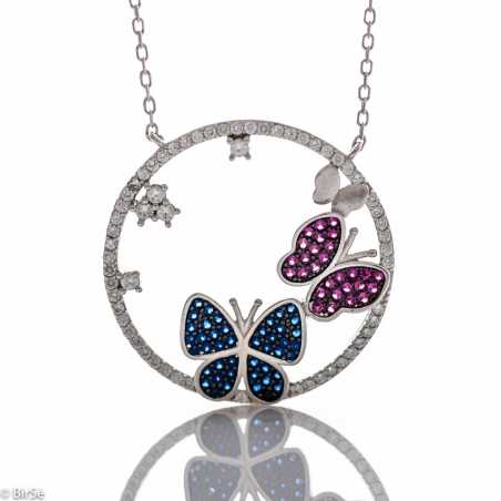 Сребърно колие - Нежни пеперуди 306 СДК306