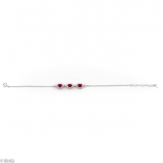 Сребърна гривна - Естествен рубин 2,50 ct. 133 СДГ133