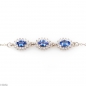 Сребърна гривна - Естествен танзанит 2,07 ct 135 СДГ135 Сребърна гривна - Естествен танзанит 2,07 ct 135 СДГ135