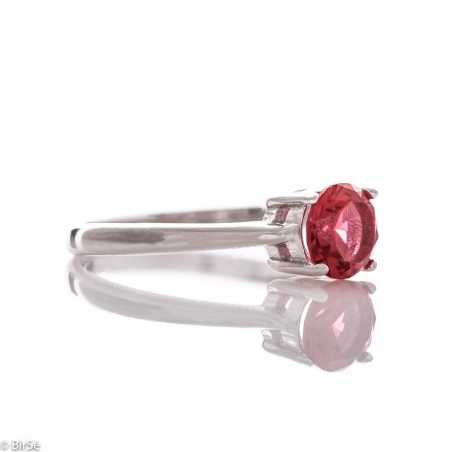 Сребърен пръстен - Рубин СДП568