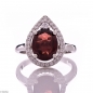 Сребърен пръстен - Естествен гранат 2,80 ct СДП600 Сребърен пръстен - Естествен гранат 2,80 ct СДП600