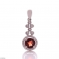 Сребърна висулка - Естествен гранат 1.60 ct СВ458 Сребърна висулка - Естествен гранат 1.60 ct СВ458