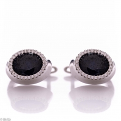 Сребърни обеци - Естествен сапфир 6,30 ct СО820