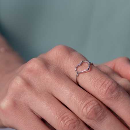 Сребърен пръстен – Сърце 700 СДП700