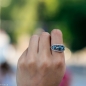 Сребърен пръстен - Естествен Лондон Топаз 0,84 ct. сдп721 Сребърен пръстен - Естествен Лондон Топаз 0,84 ct. сдп721
