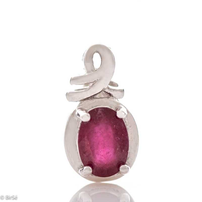 Сребърна висулка - Естествен рубин 1,06 ct. СВ544