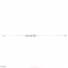 Сребърна гривна - Естествен Син топаз 0 84 ct.