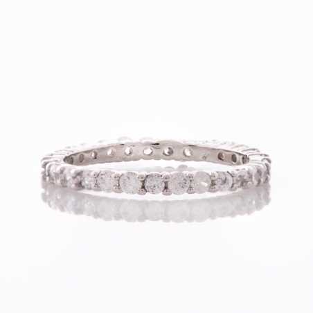 Сребърен пръстен - Изящни Циркони СДП770