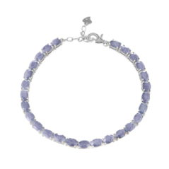 Сребърна Гривна - Естествен Танзанит 10,00 ct.