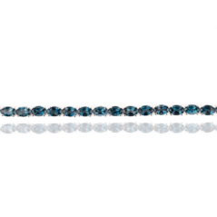 Сребърна гривна с Пленителен Естествен Лондон топаз 14,82 ct.
